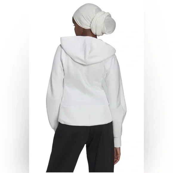 Adidas Hooded Sweatshirt Sportswear, white, Women’s Large (NWT) - Picture 3 of 11